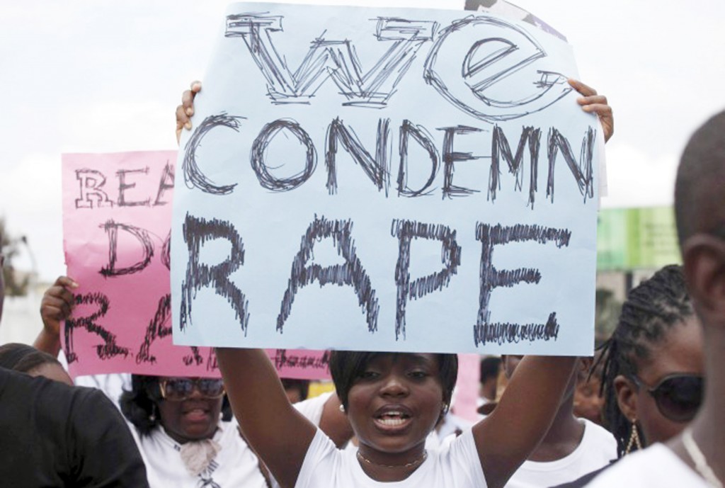Anti-rape Protesters in Lagos. Photo Courtesy: Reuters