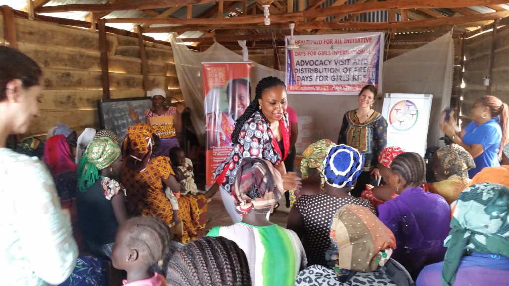 Photo of Dr. Photo of Dr. Ugochi Ohajuruka at work with Days for Girls in Nigeria